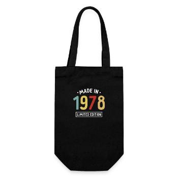 Fabriqué en 1978 - Edition limitée - Année de naissance - Sac à bouteille - noir - Devant