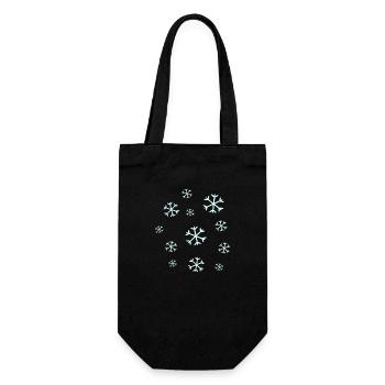 flocon de neige flocons de neige Noël - Sac à bouteille - noir - Devant