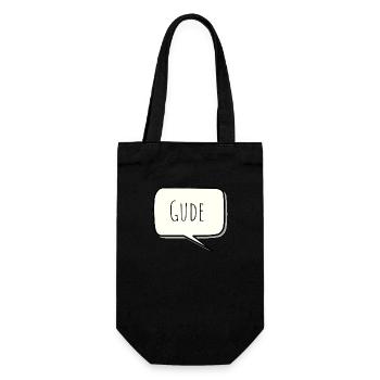 Gude - Geschenkbeutel für Flaschen - Schwarz - Vorne