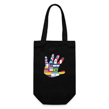 Amérique latine Amérique du Sud main drapeau cadeau Latin - Sac à bouteille - noir - Devant