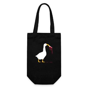 Bloody knife geese - Gift Bag for Bottles - black - Front