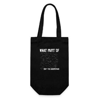 Mathematik Mathe Lehrer Student Spruch Geschenk - Geschenkbeutel für Flaschen - Schwarz - Vorne