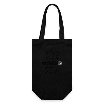Glider Gliding Gliding Gliding Glider - Gift Bag for Bottles - black - Front