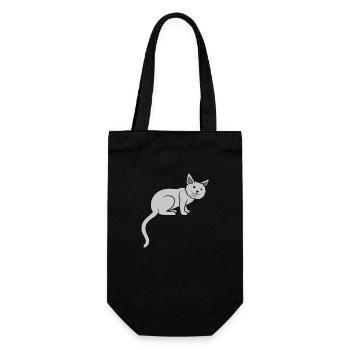 J’adore les sièges de chat mignon - Sac à bouteille - noir - Devant