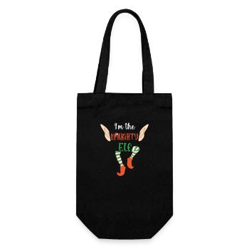 Christmas Santa Claus Gifts - Gift Bag for Bottles - black - Front