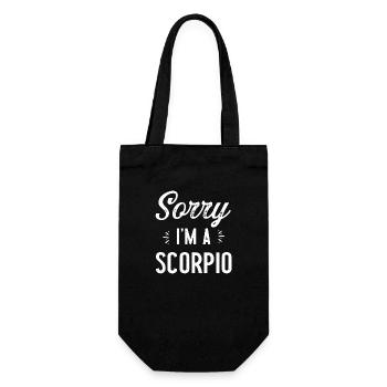Sorry i am a scorpio horoscope zodiac sign - Sac à bouteille - noir - Devant