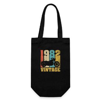 1982 Né anniversaire motard moto cadeau - Sac à bouteille - noir - Devant