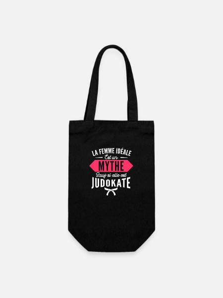 la femme idéale est judokate / humour femme judo - Sac à bouteille - noir