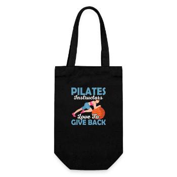Les instructeurs de Pilates adorent redonner de l’exercice en forme - Sac à bouteille - noir - Devant