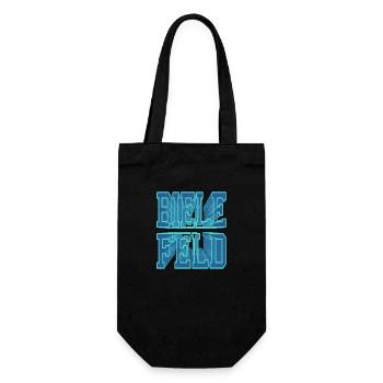 Bielefeld Allemagne Ville 3D Police Skyline - Sac à bouteille - noir - Devant
