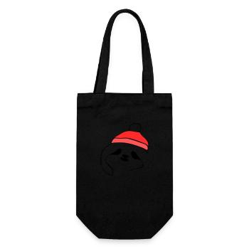 Sloth Christmas Cute Sloth Vector 2 - Gift Bag for Bottles - black - Front