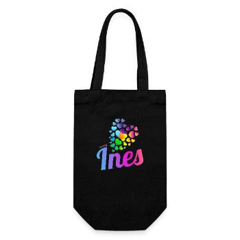 Ine's birthday - Gift Bag for Bottles - black - Front