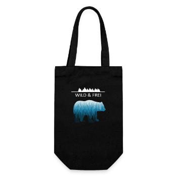 Adventure Travel Hiking Mountain - Geschenkbeutel für Flaschen - Schwarz - Vorne