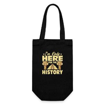 I'm Only Here For The History Education Teacher - Gift Bag for Bottles - black - Front