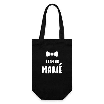 Team du marié - Sac à bouteille - noir - Devant