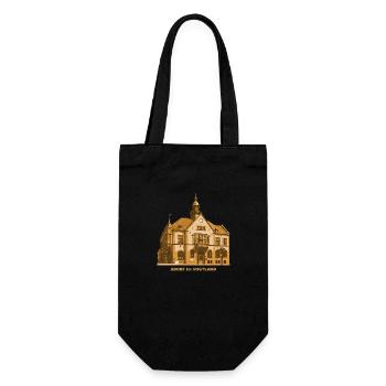 Adorf Town Hall Vogtland Saxony - Gift Bag for Bottles - black - Front