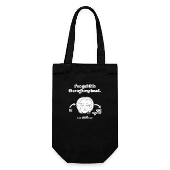 Design drôle et non réfléchi / dictons drôles - Sac à bouteille - noir - Devant