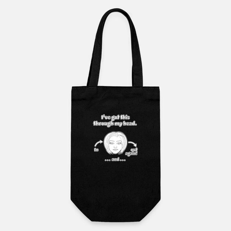 Design drôle et non réfléchi / dictons drôles - Sac à bouteille - noir