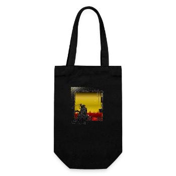 Cowboy Lustiger Cowboyhut Wild Western Country - Geschenkbeutel für Flaschen - Schwarz - Vorne