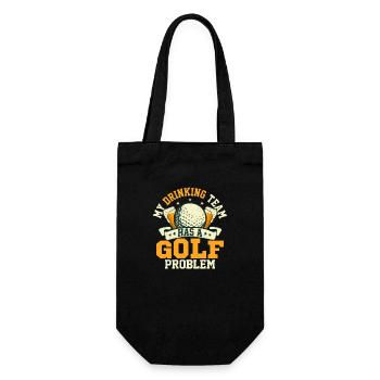 Mon équipe de buveurs a un problème de golf Golf par te - Sac à bouteille - noir - Devant