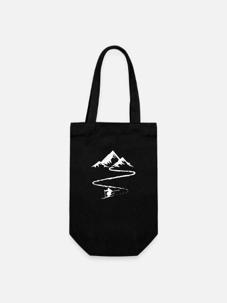 Ski Ski Motif de ski pour les skieurs - Sac à bouteille - noir