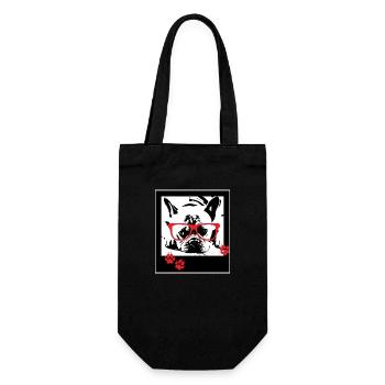 Chien Bouledogue français - Sac à bouteille - noir - Devant