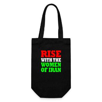 Rise with the women of iran - Sac à bouteille - noir - Devant