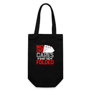 No One Cares What You Folded Poker Player Gambling - Gift Bag for Bottles - black - Front