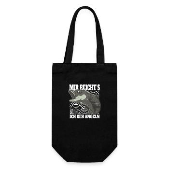 Mir reicht´s ich geh Angeln! - Geschenkbeutel für Flaschen - Schwarz - Vorne