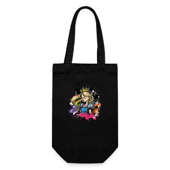 Princess Graffiti Girl - Gift Bag for Bottles - black - Front