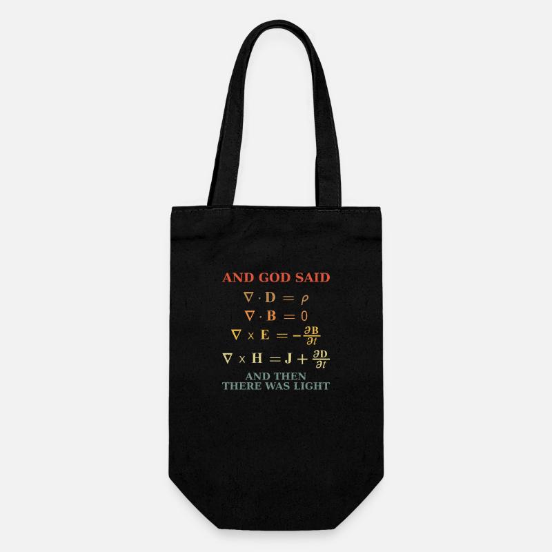 Maxwell Gleichung Vintage Retro - Geschenkbeutel für Flaschen - Schwarz