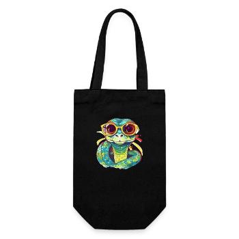 Sna le serpent à lunettes - Sac à bouteille - noir - Devant