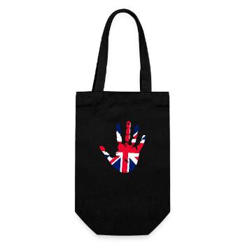 English footprint - Gift Bag for Bottles - black - Front