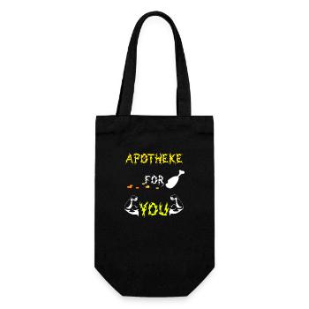 Apotheke for you - Geschenkbeutel für Flaschen - Schwarz - Vorne