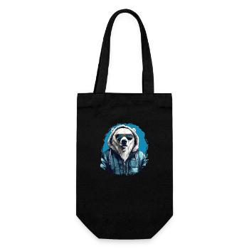 Ours de rue | Amoureux des ours polaires - Sac à bouteille - noir - Devant