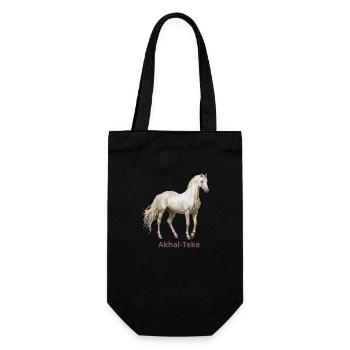 Akhal-Teké - Gift Bag for Bottles - black - Front