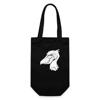 Bec-de-chaussure Ornithologue Forêt I Cadeau - Sac à bouteille - noir - Devant