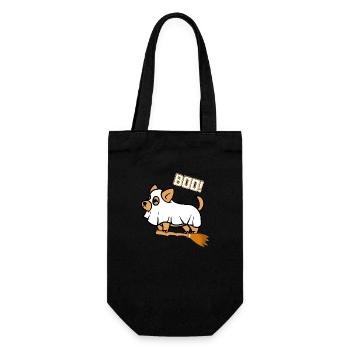 Cute Halloween dog BOO - Gift Bag for Bottles - black - Front