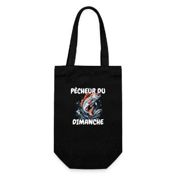 Pêcheur du dimanche. Passion Pêche.Poisson et Lac - Sac à bouteille - noir - Devant