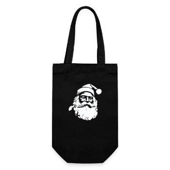 Merry Santa Claus - Gift Bag for Bottles - black - Front