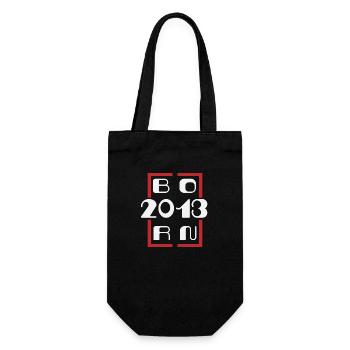 Born in 2013 - Anniversary 2013 - Gift Bag for Bottles - black - Front