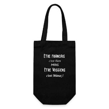 Etre Vosgiens c'est mieux - Sac à bouteille - noir - Devant
