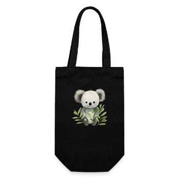 Charme câlin Cub : Bébé Koala Tee - Sac à bouteille - noir - Devant