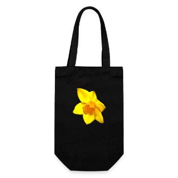 Flower, A731126 - Gift Bag for Bottles - black - Front