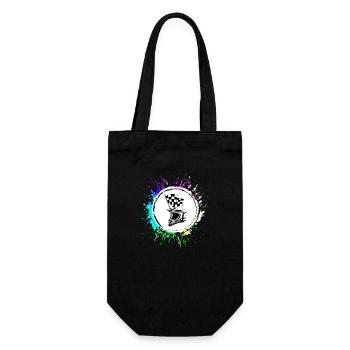 Racer helmet - Gift Bag for Bottles - black - Front