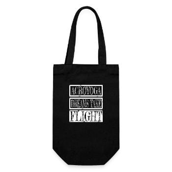 Physical Fitness Bday Inspiration Happy Yoga - Gift Bag for Bottles - black - Front