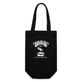 rugby super heros humour rugbyman humoristique - Sac à bouteille - noir - Devant
