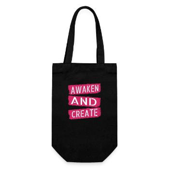 fostering creativity innovative ideas - Gift Bag for Bottles - black - Front