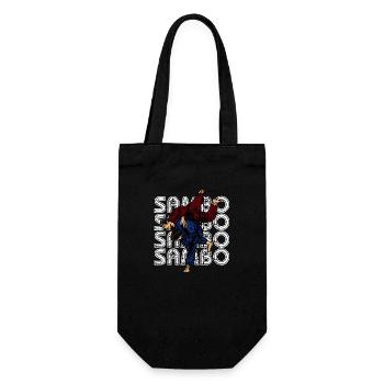 Sambo Selbstverteidigung UdSSR Kampfkunst - Geschenkbeutel für Flaschen - Schwarz - Vorne
