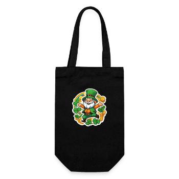 Saint Patrick 1 - Gift Bag for Bottles - black - Front